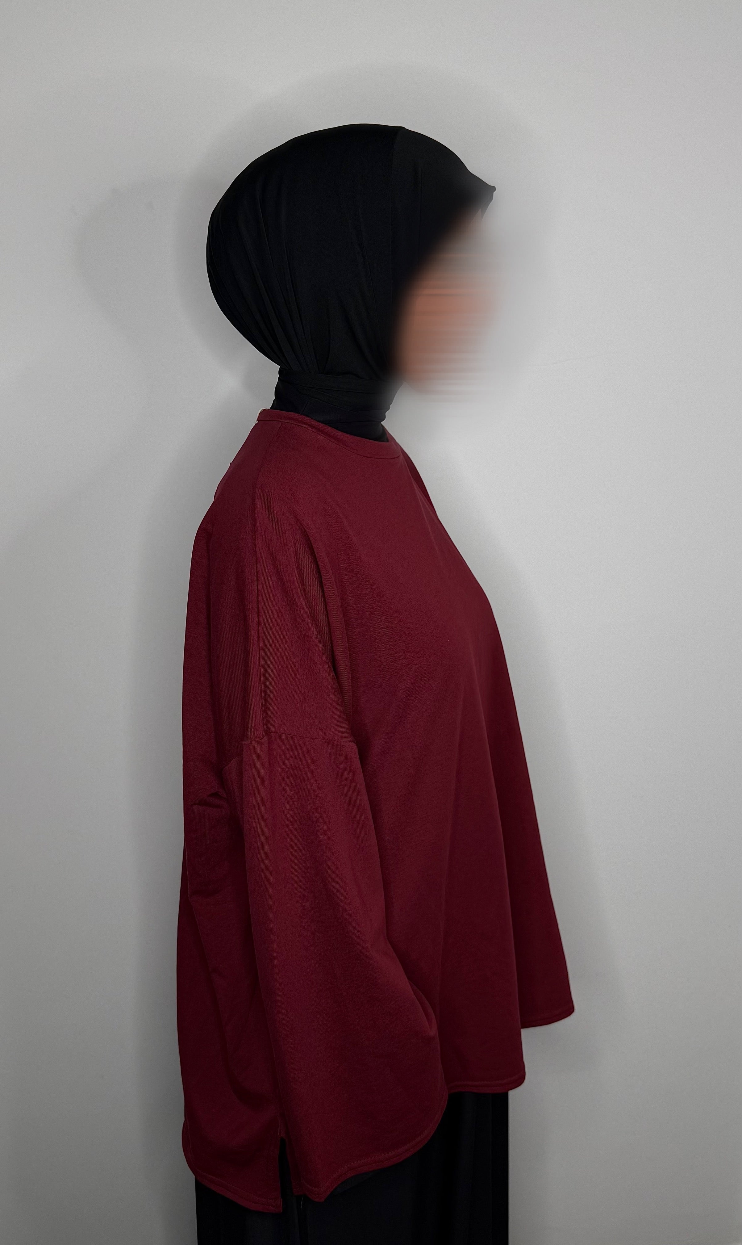 T-Shirt Oversize｜Bordeaux