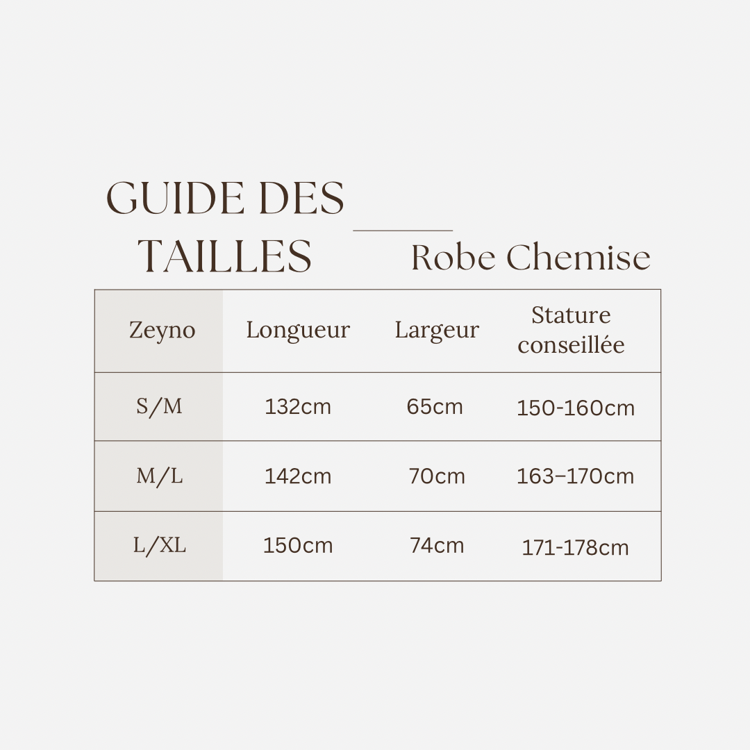Guide des tailles